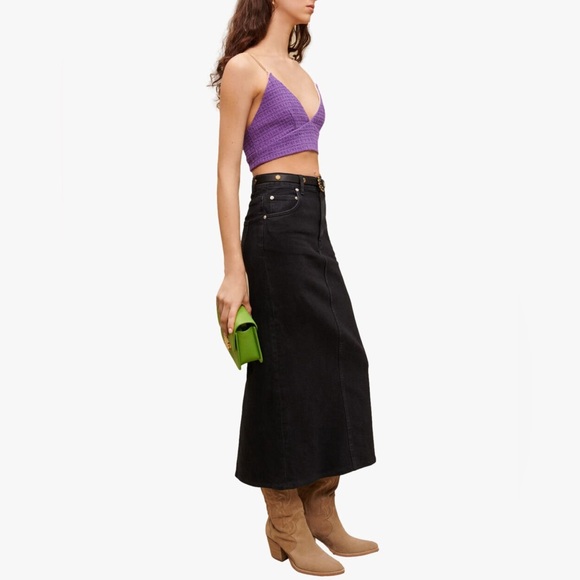 Maje Tweed Crop Top - Picture 3 of 6